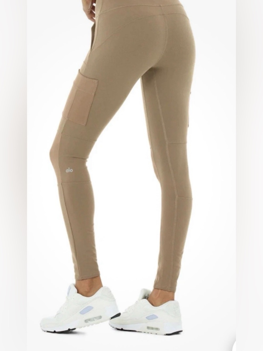 Alo High-Waist Cargo Leggings, Size small tan - Picture 3 of 7